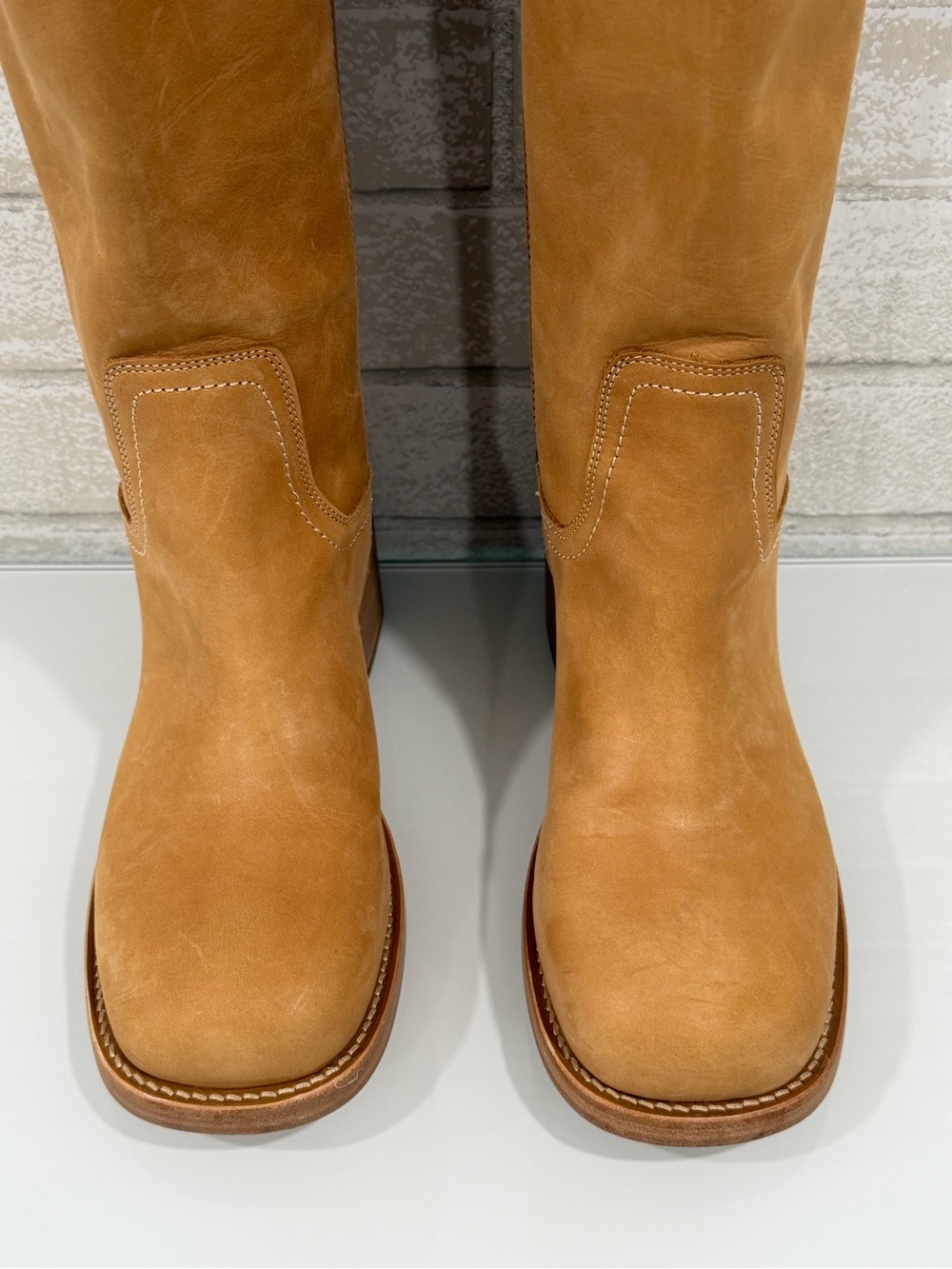 STEVE MADEN RIGGS BANANA LEATHER BOOTS - SIZE - 8.5 .US - Picture 4 of 16